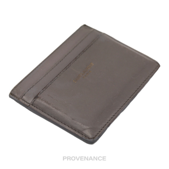 🔴 SLP Card Holder Wallet - Grey Leather - Picture 3 of 6